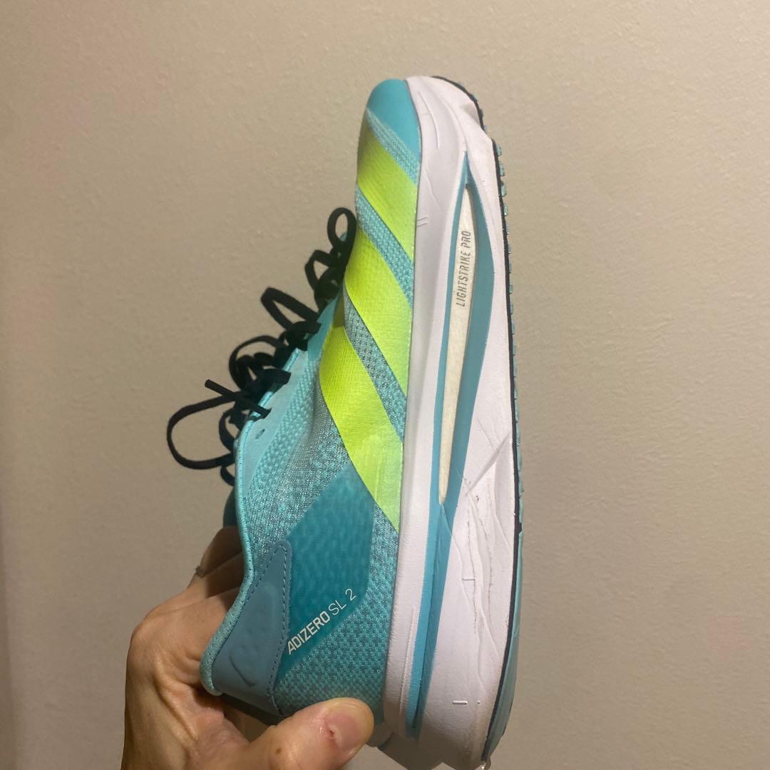 ADIZERO SL 2 26.5センチ　アクアブルー/イエロー