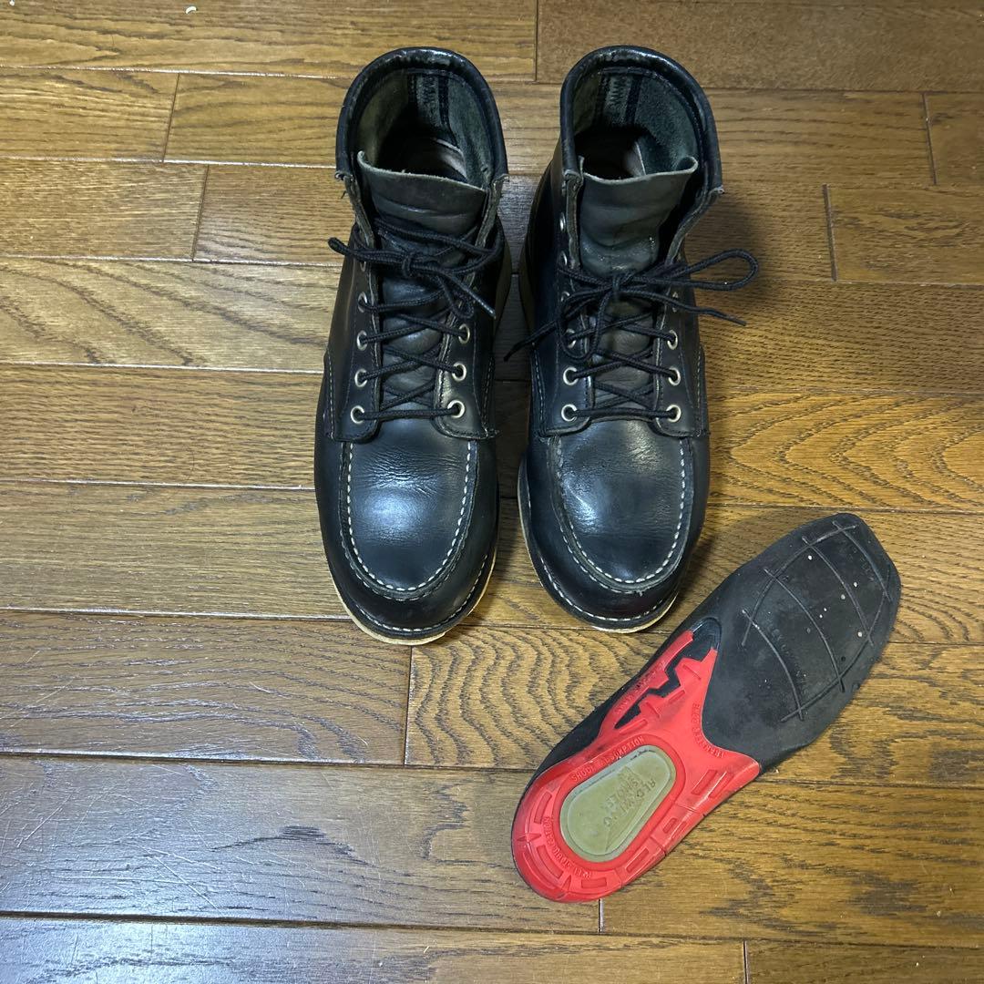 RED WINGレザー製黒ブーツ アイリッシュセッター