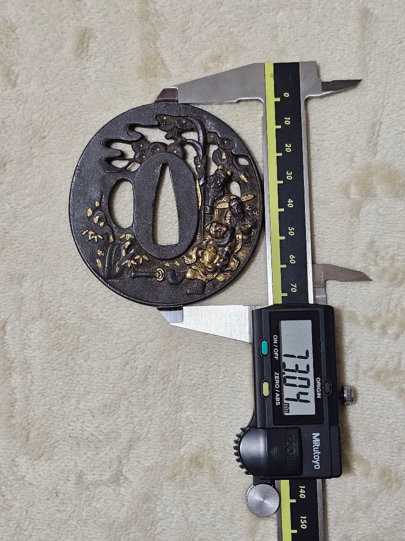 三国志図　鍔　彦根　鑑定書付き