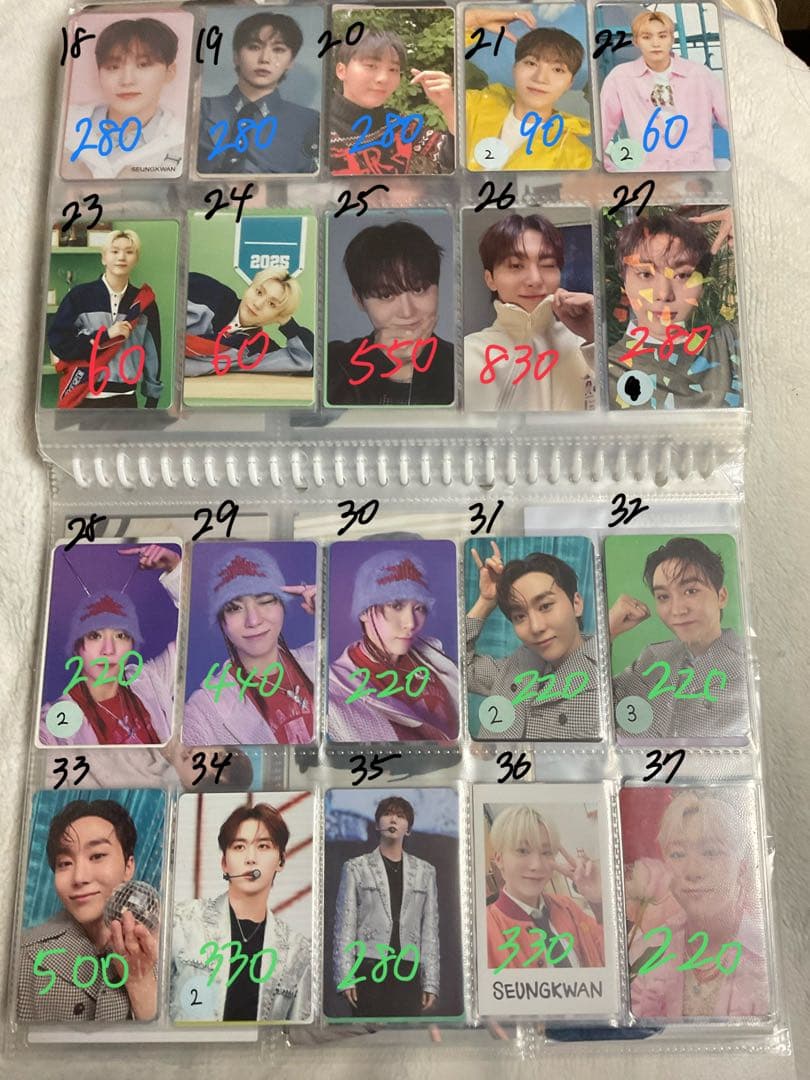 SEVENTEEN 過去トレカ まとめ売り ミンハオ〜ディノ