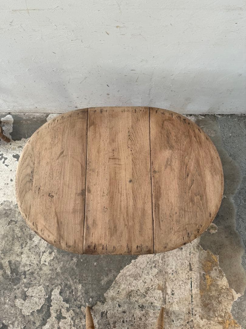 ビンテージ　ゲートレッグテーブル ドロップリーフテーブル 剥離