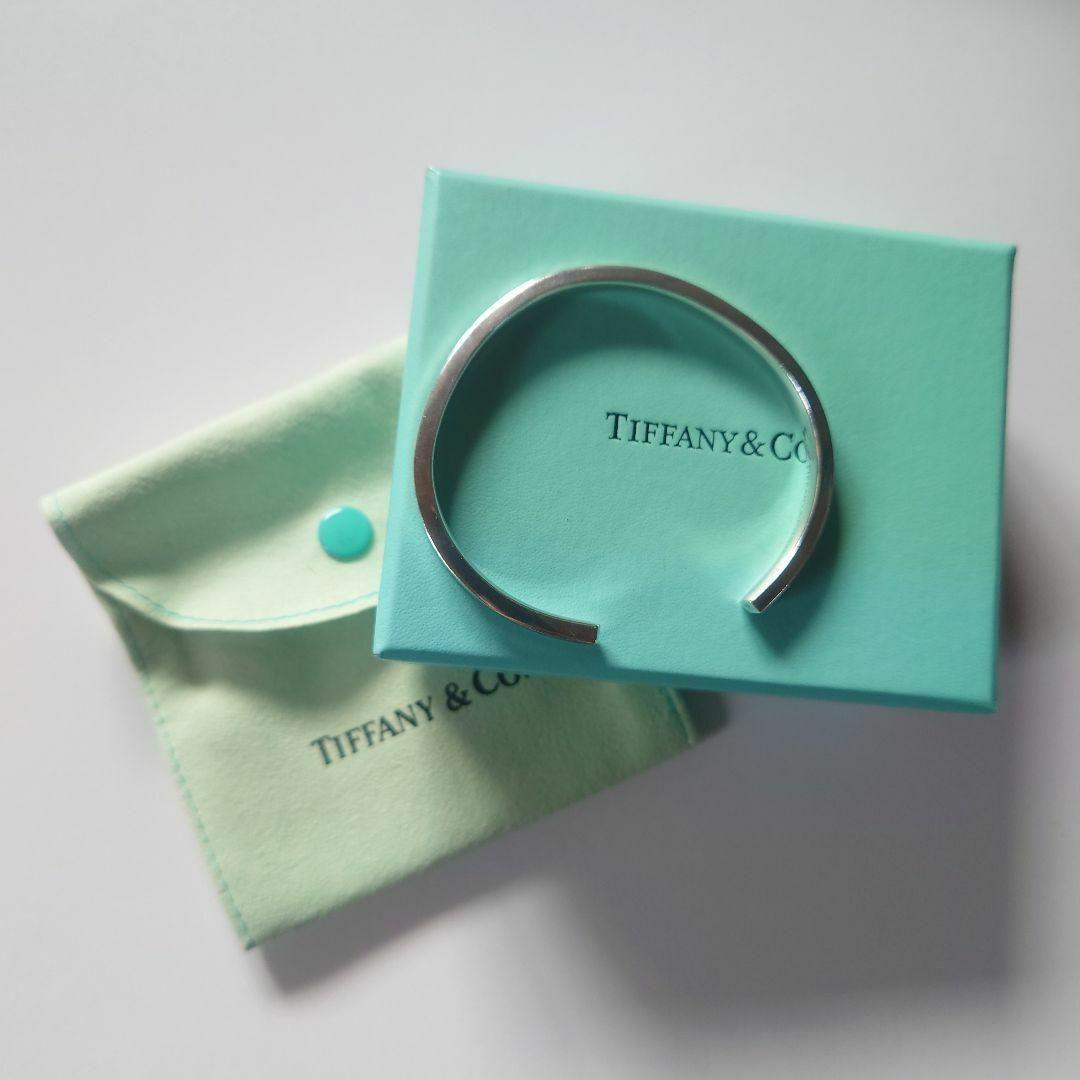 未使用に近い ティファニー ナローバングル 1837 ケース付 925 シルバー