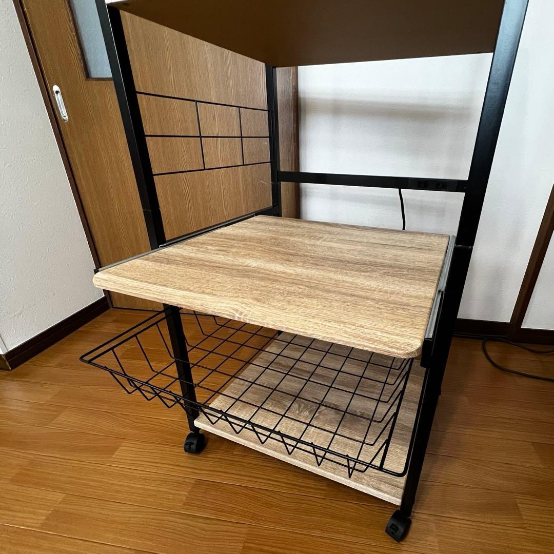 オープン収納棚 キャスター付き