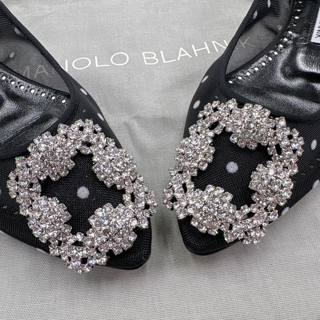 【未使用品】MANOLOBLAHNIK マノロブラニク ハンギシ　フラットレース