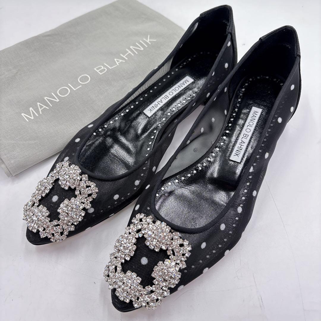 【未使用品】MANOLOBLAHNIK マノロブラニク ハンギシ　フラットレース