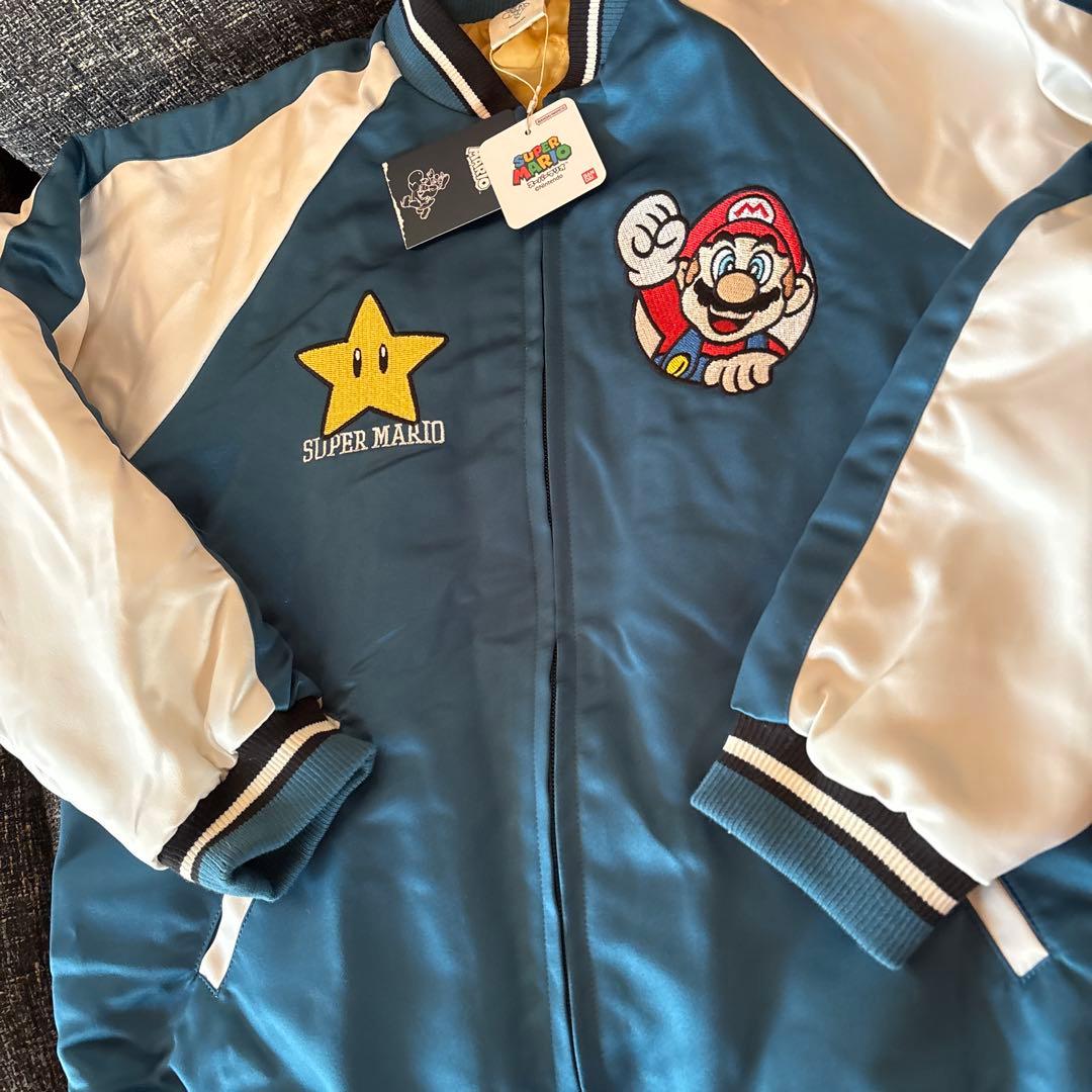 BREEZE　ブリーズ　スーパーマリオ　スカジャン　ブラック　エフオーキッズ