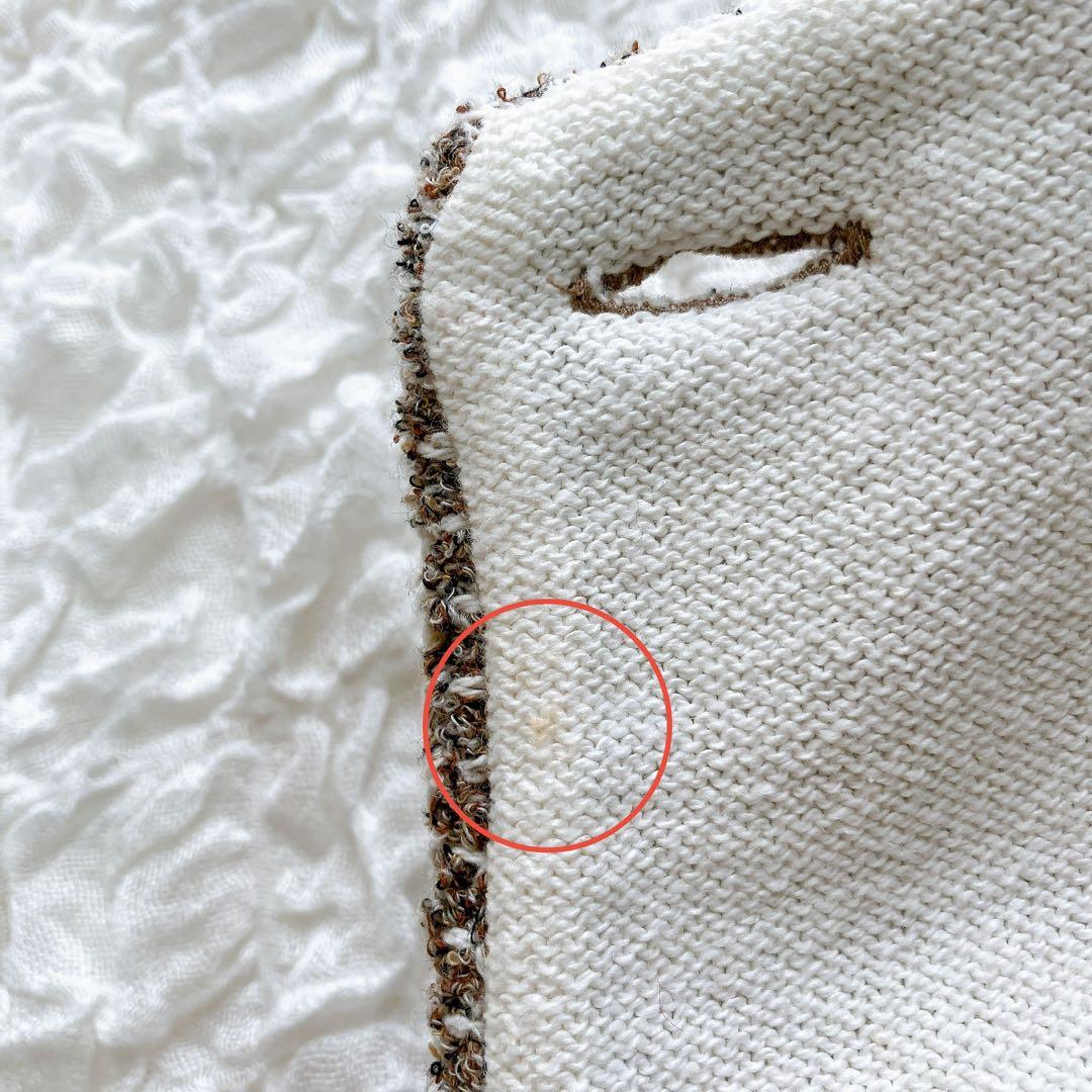 ロペ　カラーミックス　ツイードジャケット　38 ノーカラー　 金ボタン