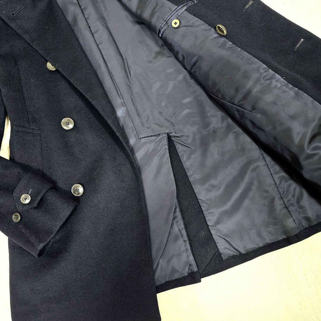 トゥモローランド ピルグリム カシミヤ チェスターコート ピーコート 濃紺 44