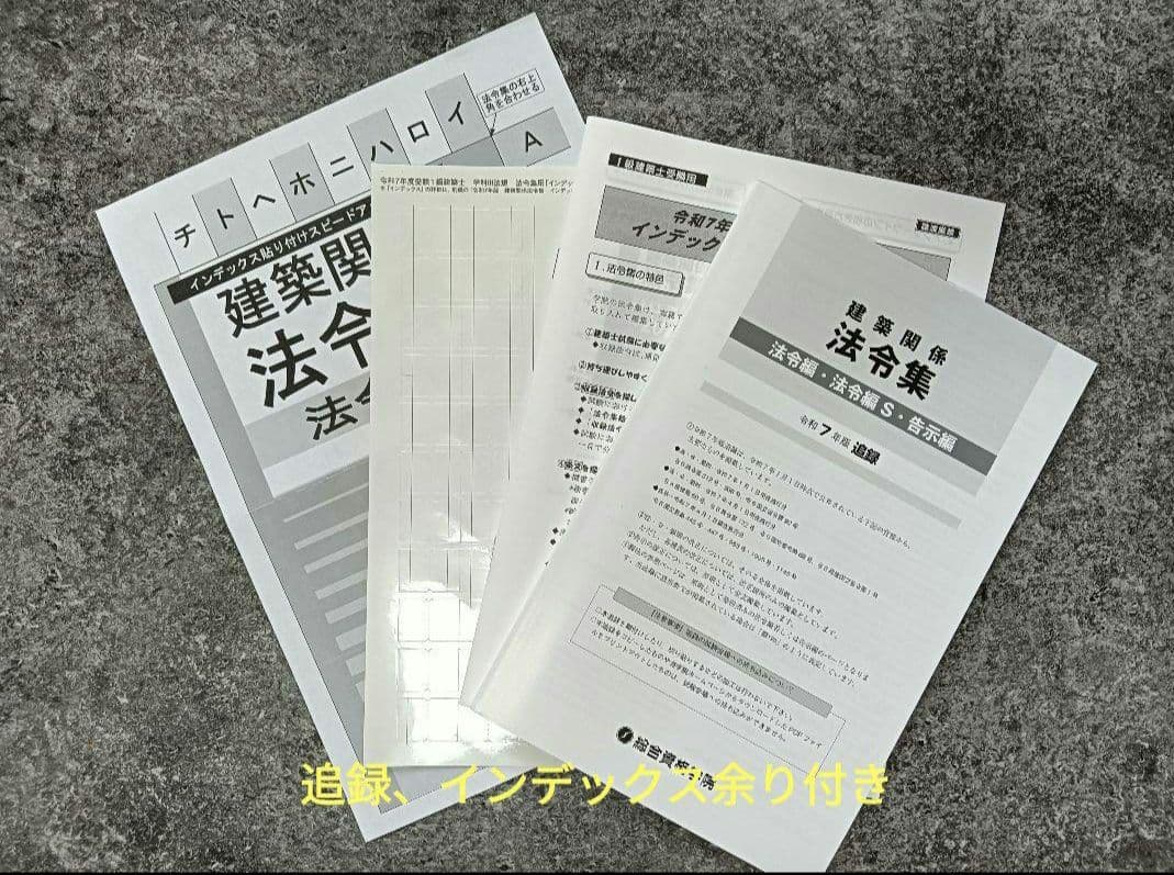 【線引・マーキング・インデックス済】一級建築士法令集 令和7年 2025