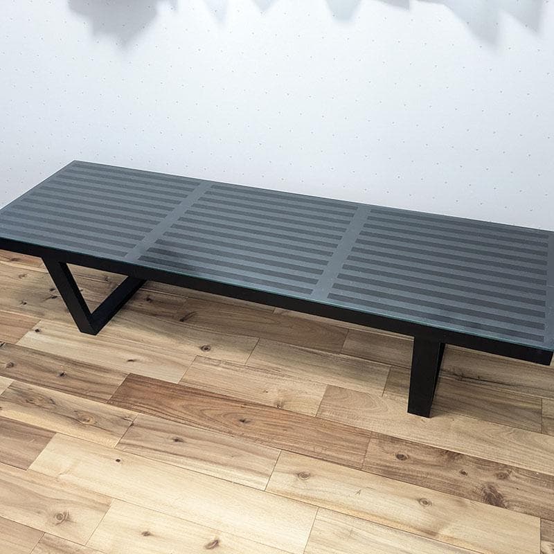 ネルソンベンチ デザイナーズ家具 机　テーブル ガラステーブル 素敵 ハイセンス