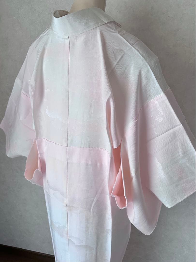 G06 未使用 丹後ちりめん 洗える正絹 絹100% 長襦袢 裄67.5