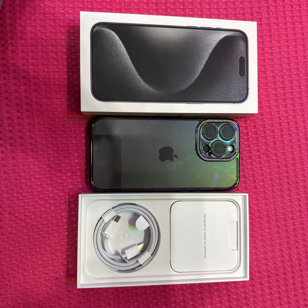 超美品❗️iPhone１５pro max◆ブラックチタニウム◆２５６ＧＢ