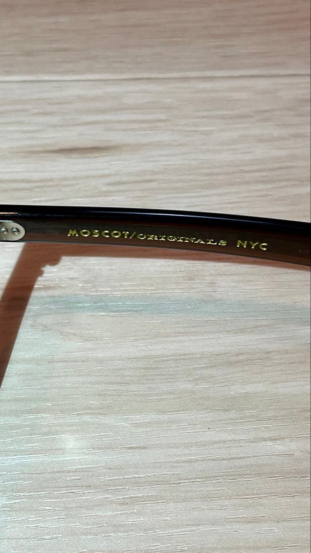 【moko】モスコット レムトッシュ 49 BROWN サングラス