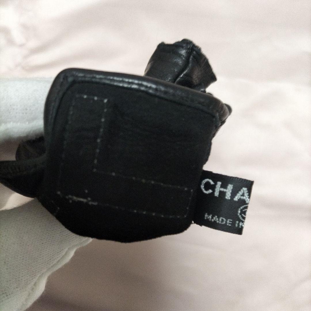 CHANEL グローブ指なし ブラック(箱、タグあり)