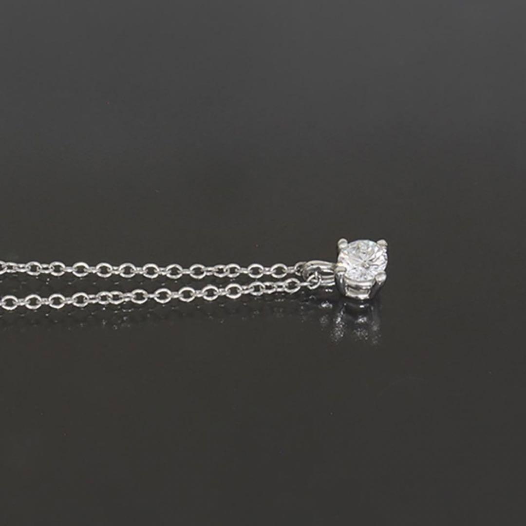 Tiffany ダイヤ0.18ct ソリテール ネックレス 41cm 950