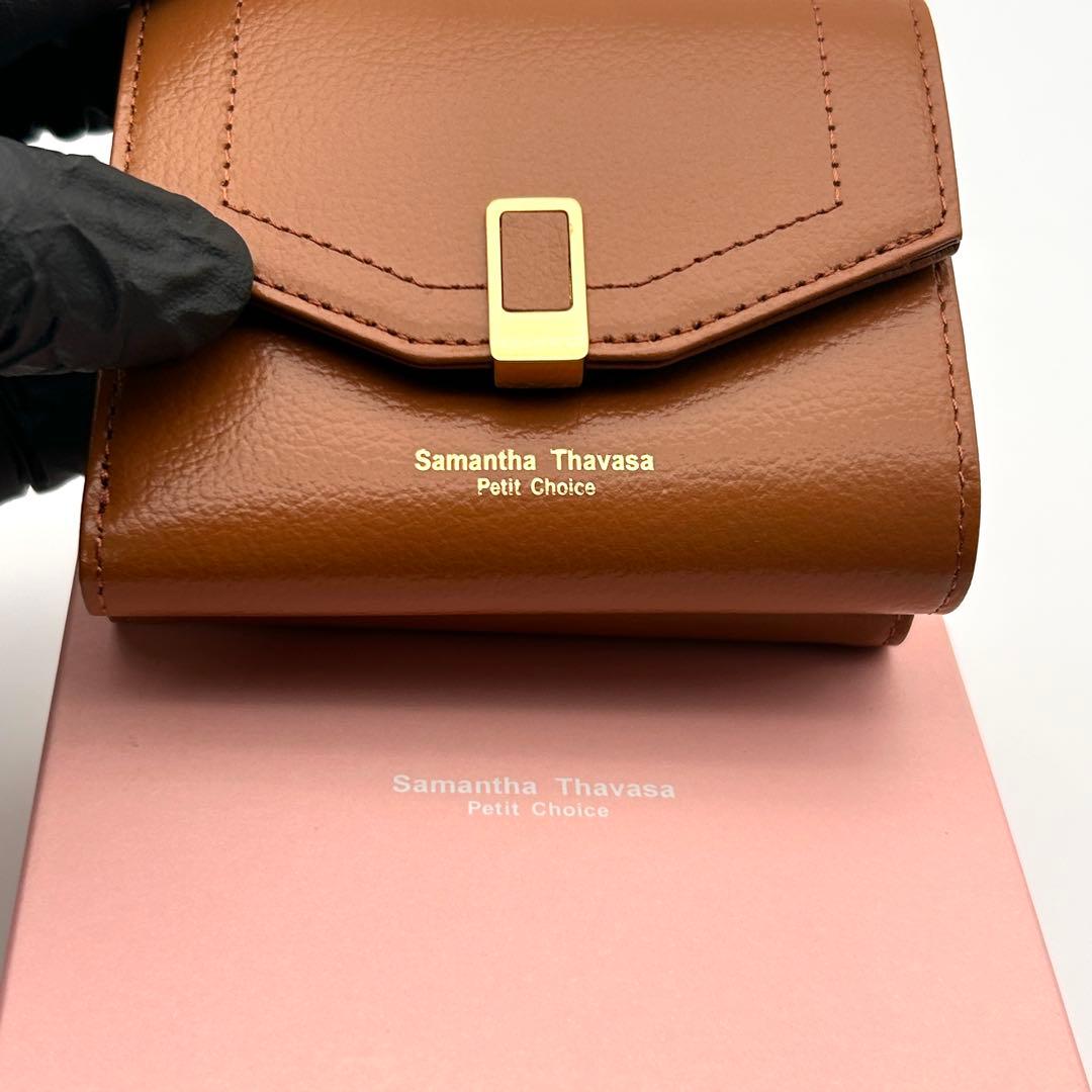 ✨極美品✨ サマンサタバサ 三つ折り財布 センターバックル 折り財布 未使用級