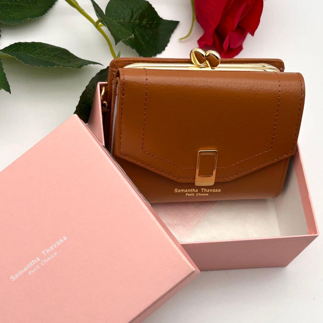 ✨極美品✨ サマンサタバサ 三つ折り財布 センターバックル 折り財布 未使用級