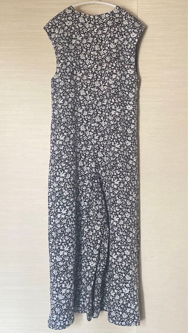 【新品・未使用】SHIPS 麻100% 花柄オールインワン