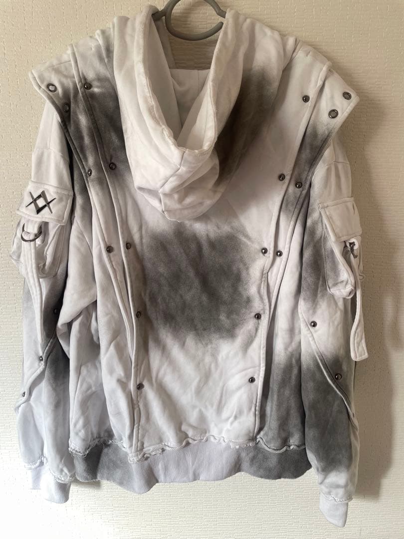 REFLEM レフレム ヘビーレイヤードジップパーカー フーディ ホワイト