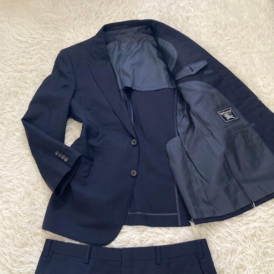 Burberry's バーバリー　モヘア45% AB6 ネイビー ビジネススーツ