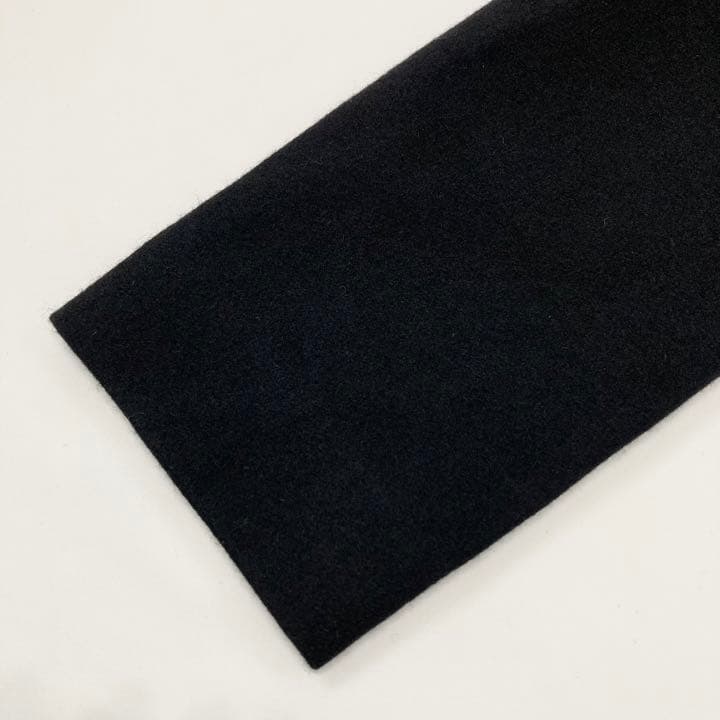 Y's 19AW メルトン 切替デザイン チェスターコート 黒2