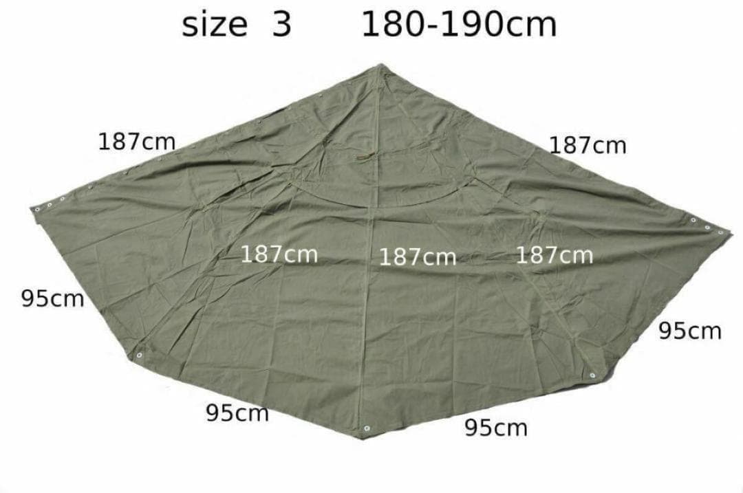 ポーランド軍 ポンチョ テント サイズ3 180-190 2001年製ペア