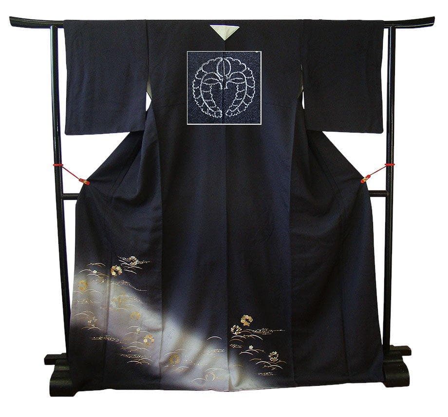 美品 極上縮緬地 金彩加工染 附下げ・訪問着（正絹）HH2198古都の姫