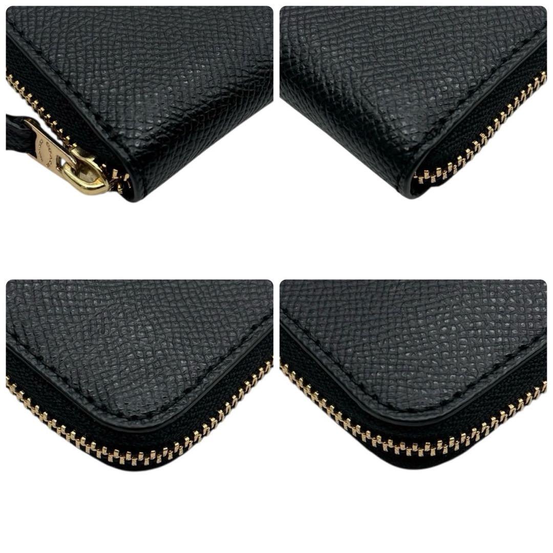 美品◎ コーチ ケース 小銭入れ ラウンドジップ YKK刻印 黒 レザー