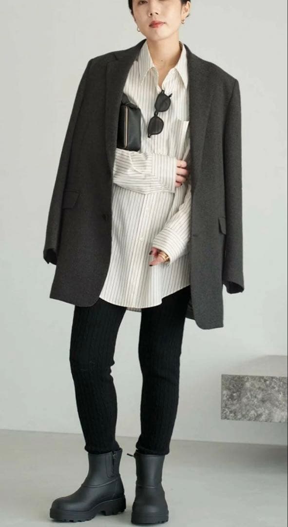 plage Big Tailored ジャケット ブラックA 36