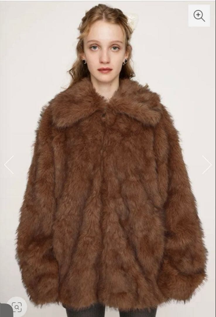 SLY ブラウンファーコート ファージャケット