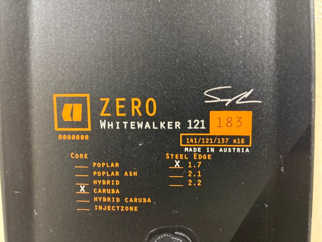 ZERO White Walker121 183cm い　さん専用