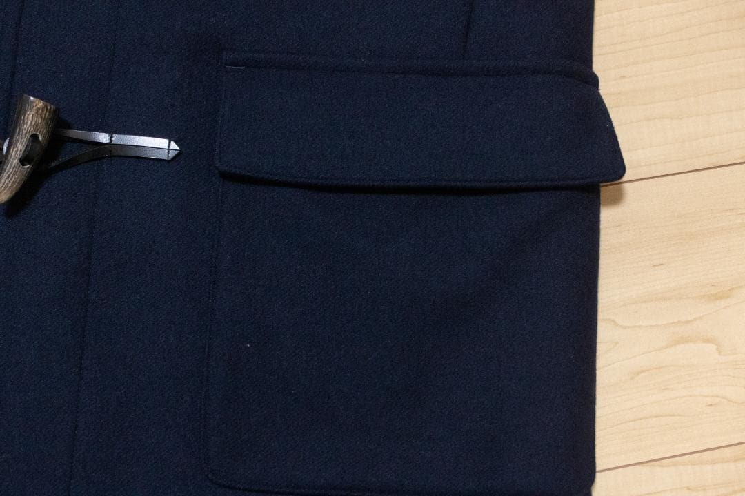 【 Ships 】super140ウール ダッフルコート ネイビー