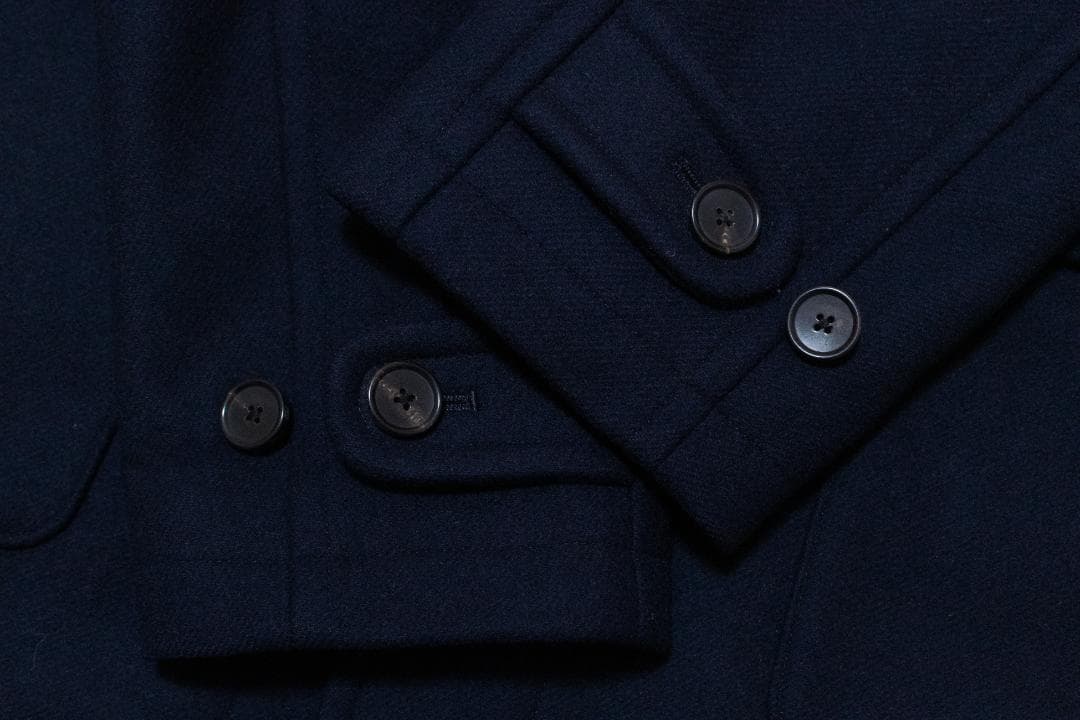 【 Ships 】super140ウール ダッフルコート ネイビー