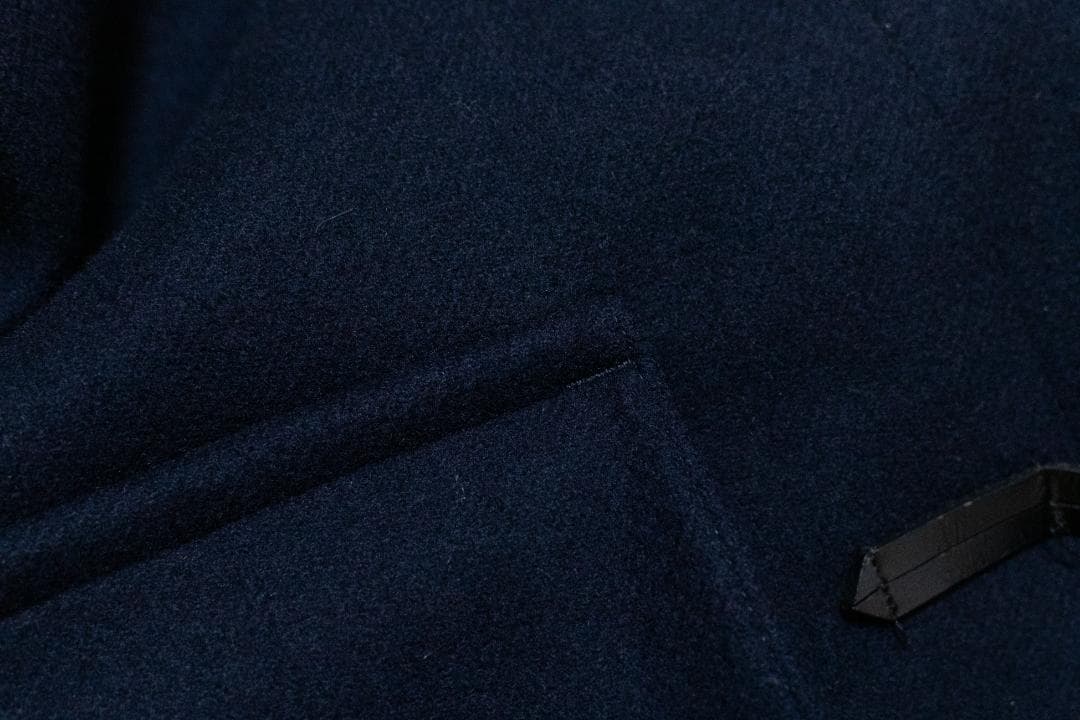 【 Ships 】super140ウール ダッフルコート ネイビー