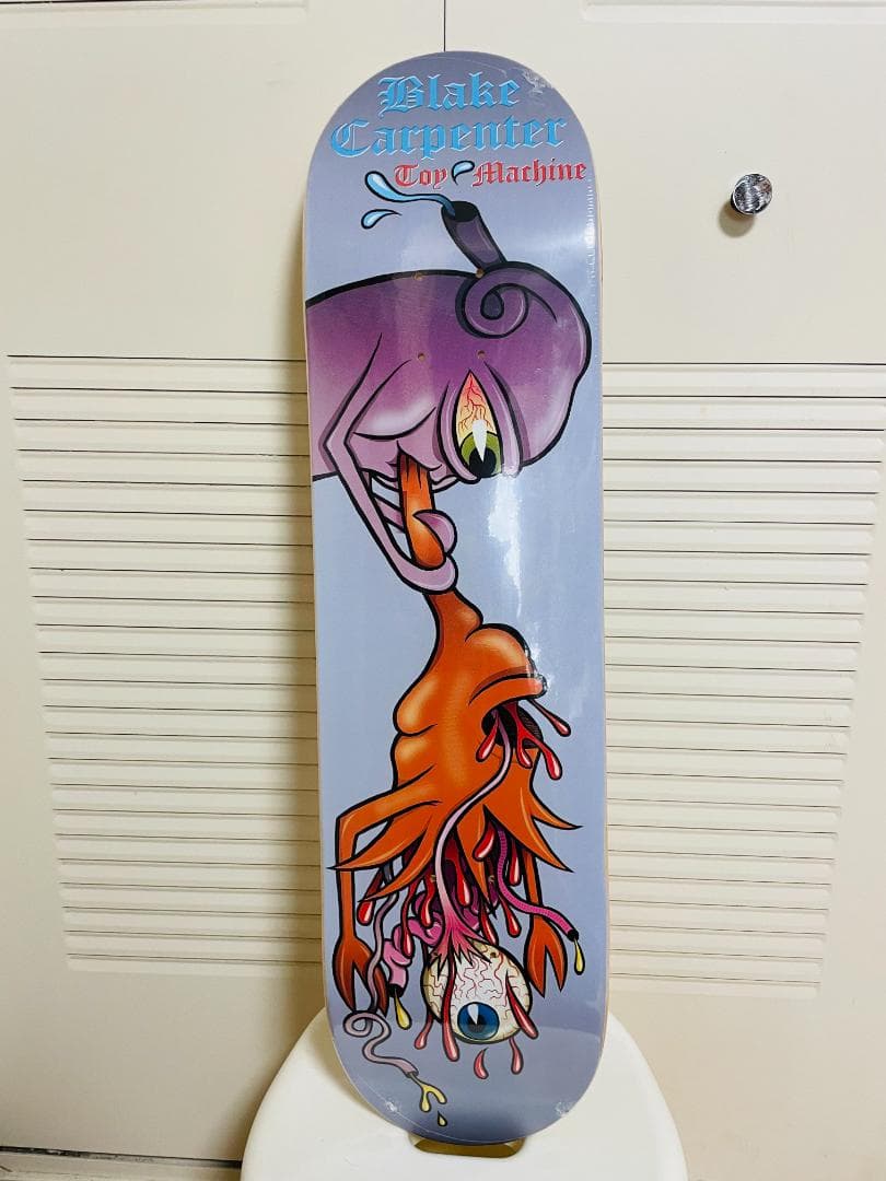 台湾製無地黒デッキテープ付き TOY MACHINEトイマシーン8.125デッキ