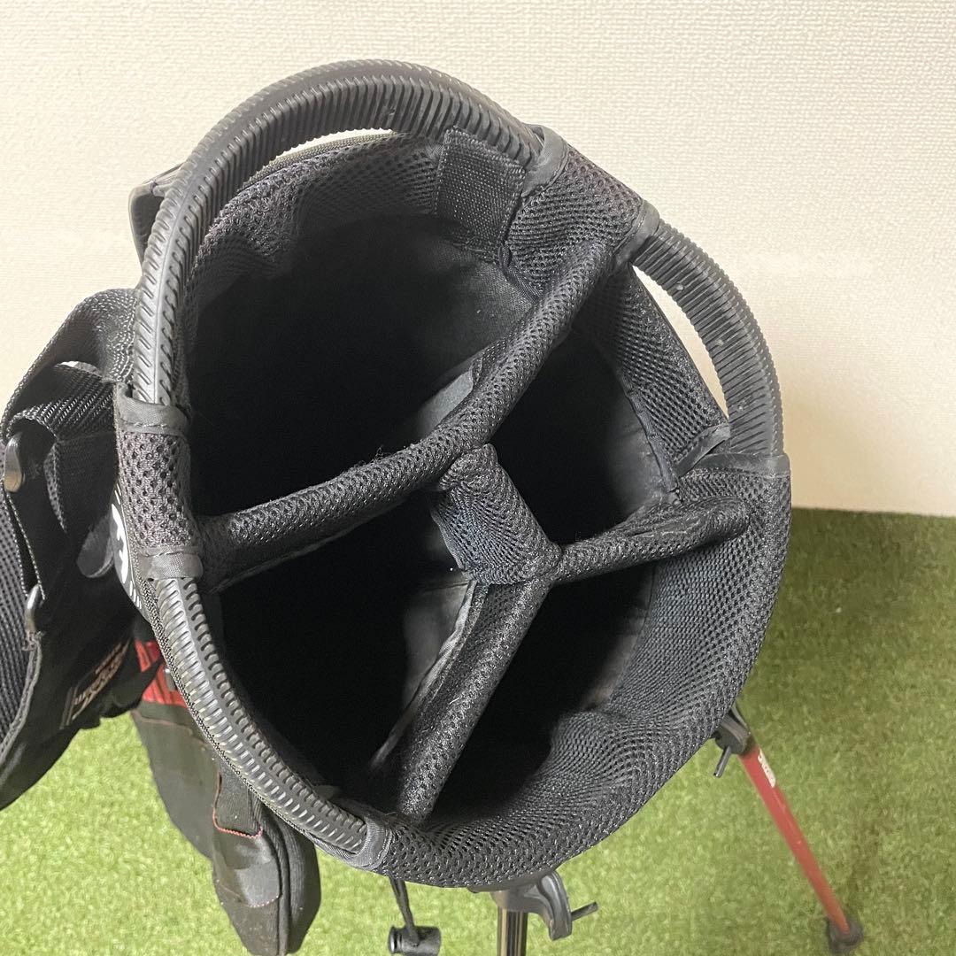 大人気！ブリーフィング　キャディバッグ　CR-2　4分割　スタンド式　軽量　黒