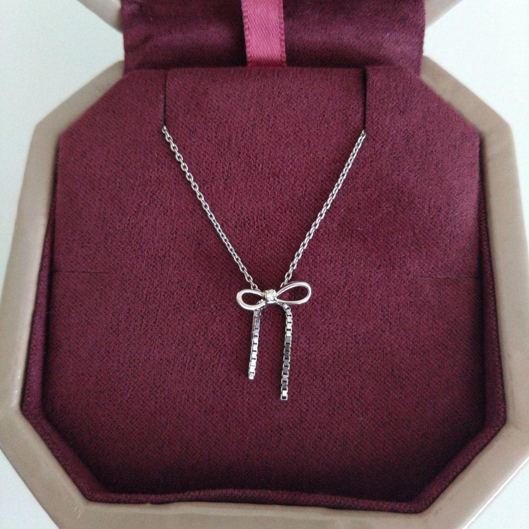 スタージュエリーWinter限定 INFINITY BOW　ネックレス