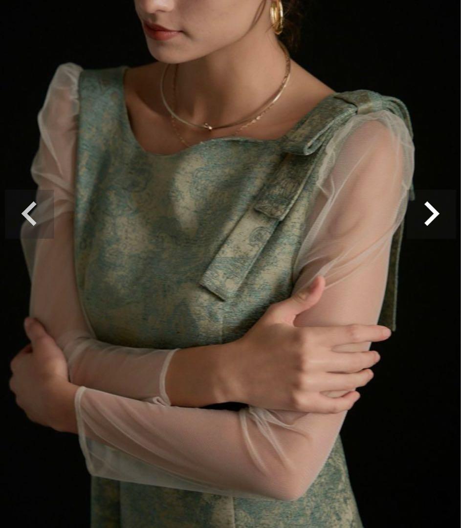 プロフご覧ください　Shoulder ribbon jacquard