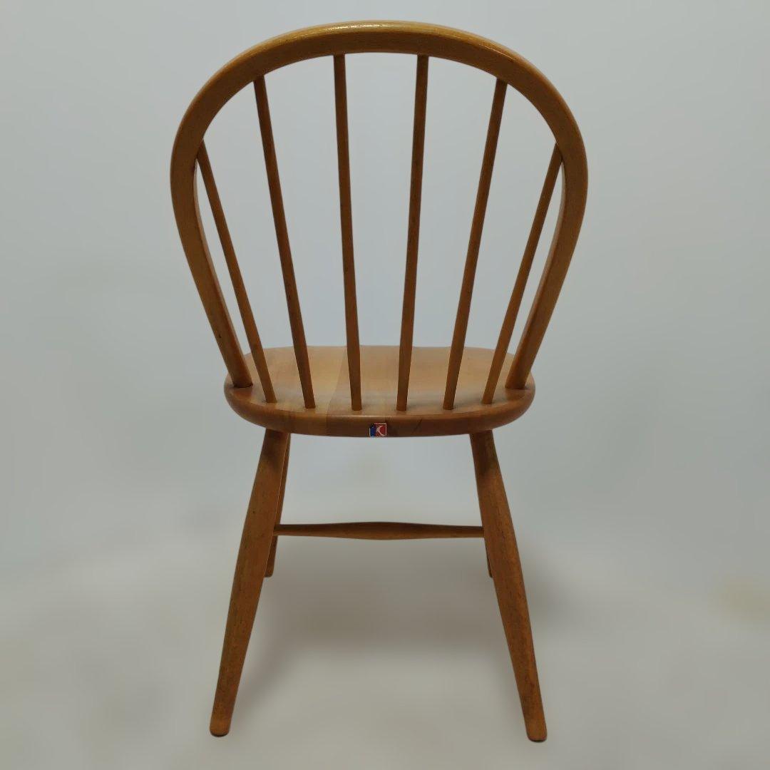 ②【引き取り歓迎】飛騨産業 キツツキ ウィンザーチェア 北欧 ダイニングチェア