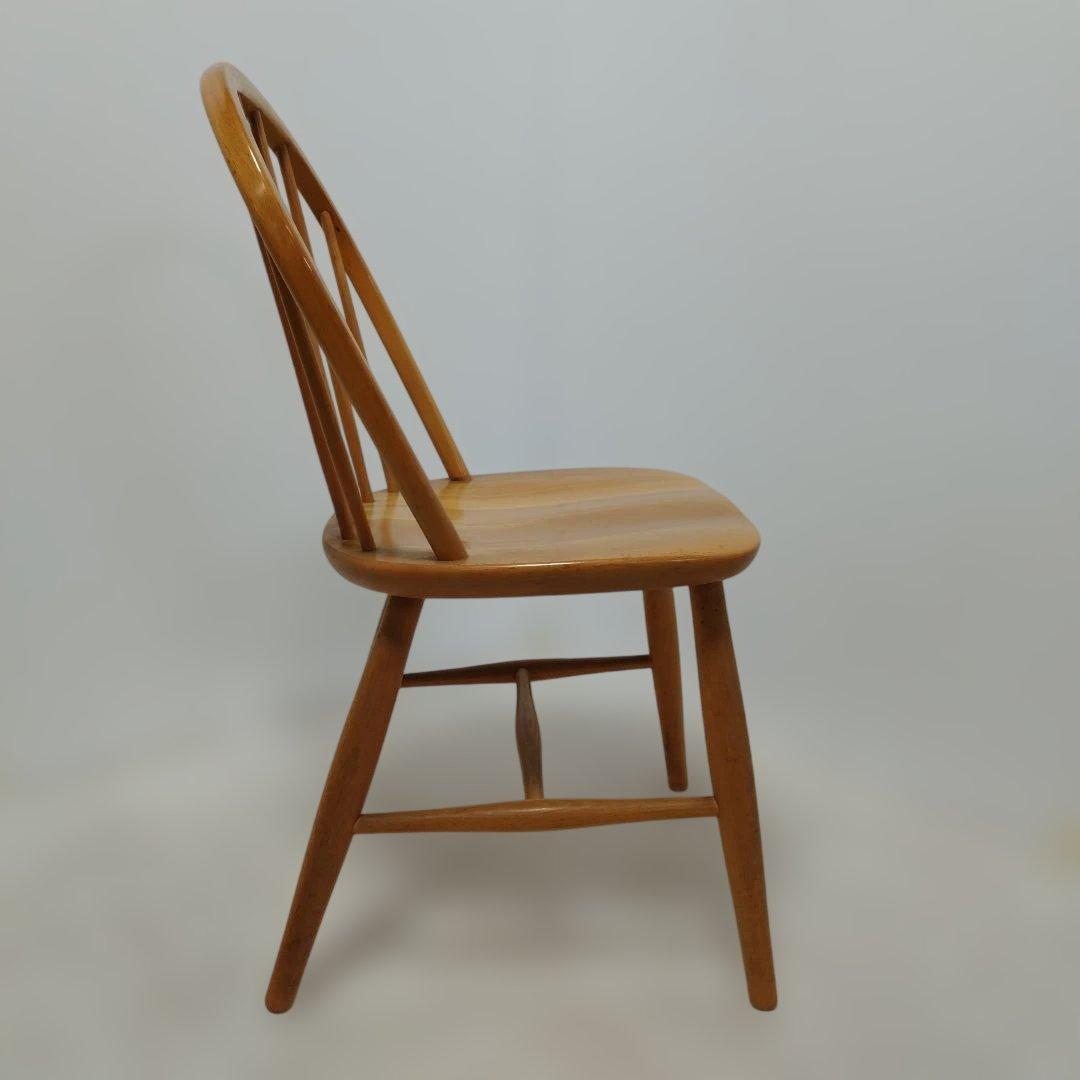 ②【引き取り歓迎】飛騨産業 キツツキ ウィンザーチェア 北欧 ダイニングチェア