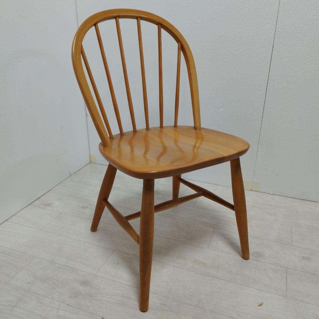 ②【引き取り歓迎】飛騨産業 キツツキ ウィンザーチェア 北欧 ダイニングチェア