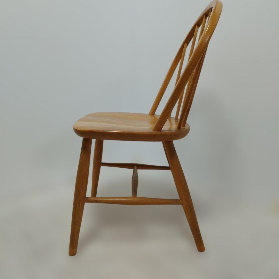 ②【引き取り歓迎】飛騨産業 キツツキ ウィンザーチェア 北欧 ダイニングチェア