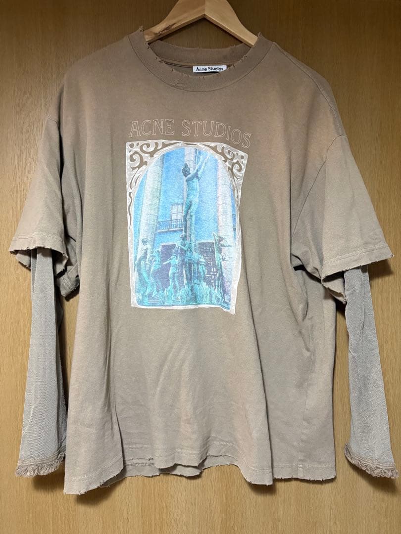 Acne Studios レイヤードプリントTシャツ