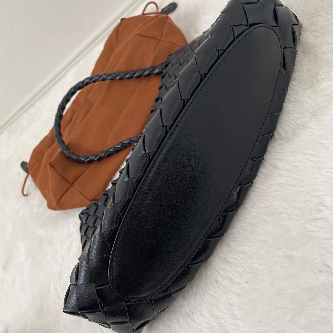 美品　CANAL JEAN diggity メッシュショルダーバッグ ブラック