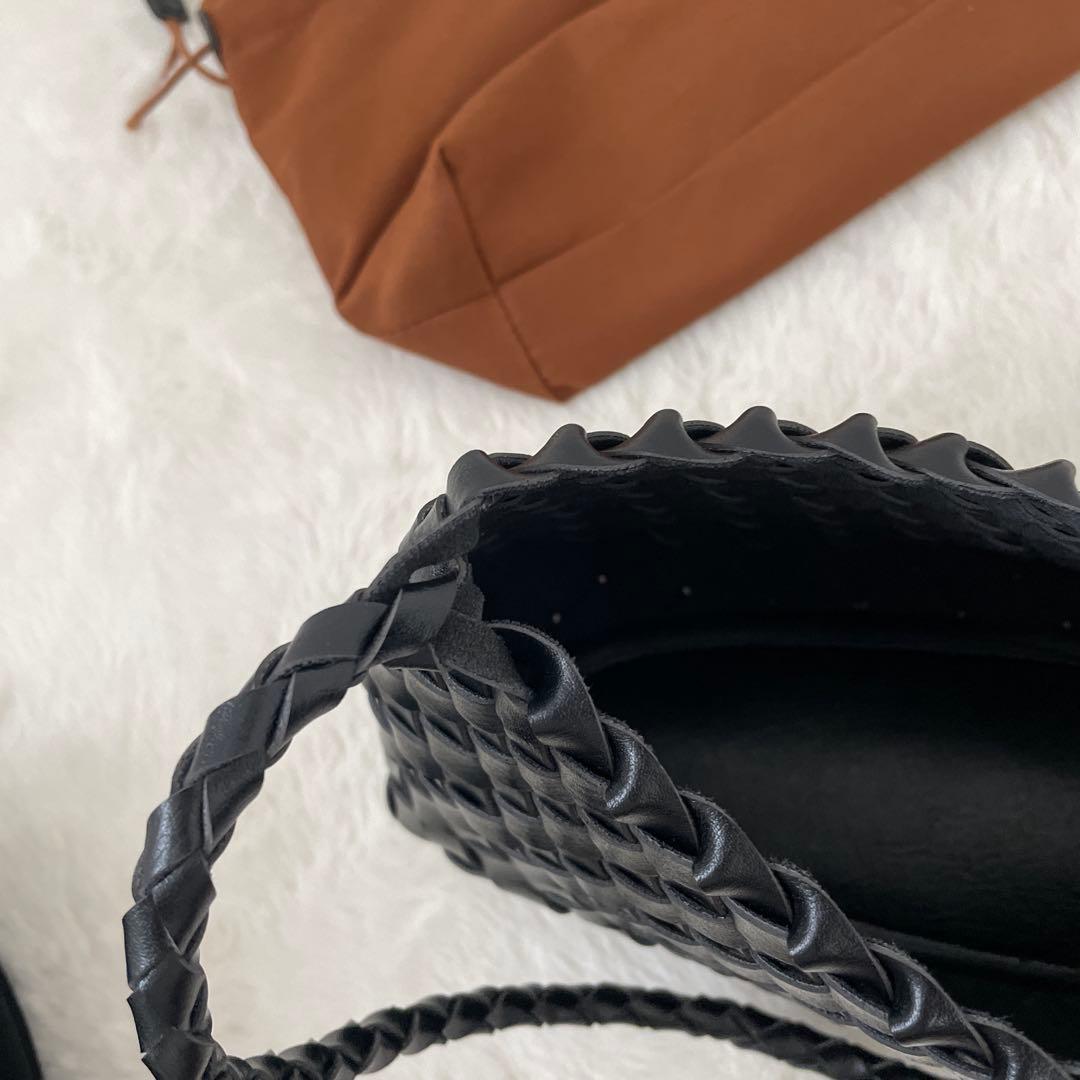 美品　CANAL JEAN diggity メッシュショルダーバッグ ブラック