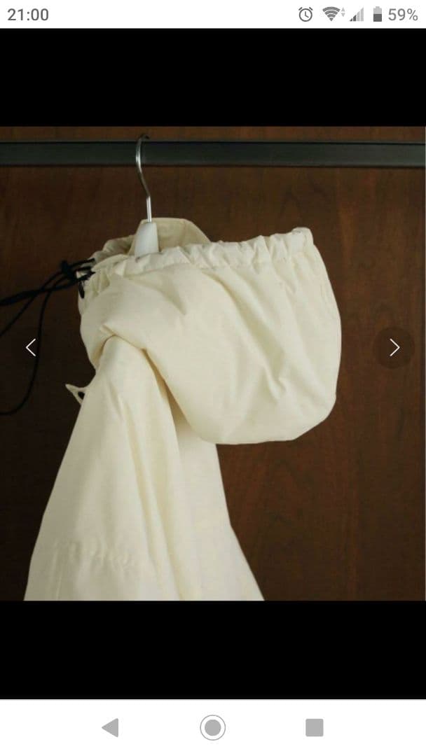 新品anuke アンヌークHooded Coatフード付コート ivory 36