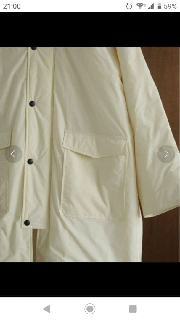 新品anuke アンヌークHooded Coatフード付コート ivory 36