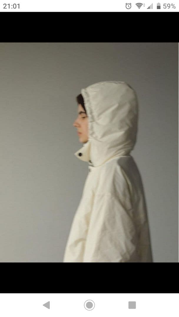 新品anuke アンヌークHooded Coatフード付コート ivory 36