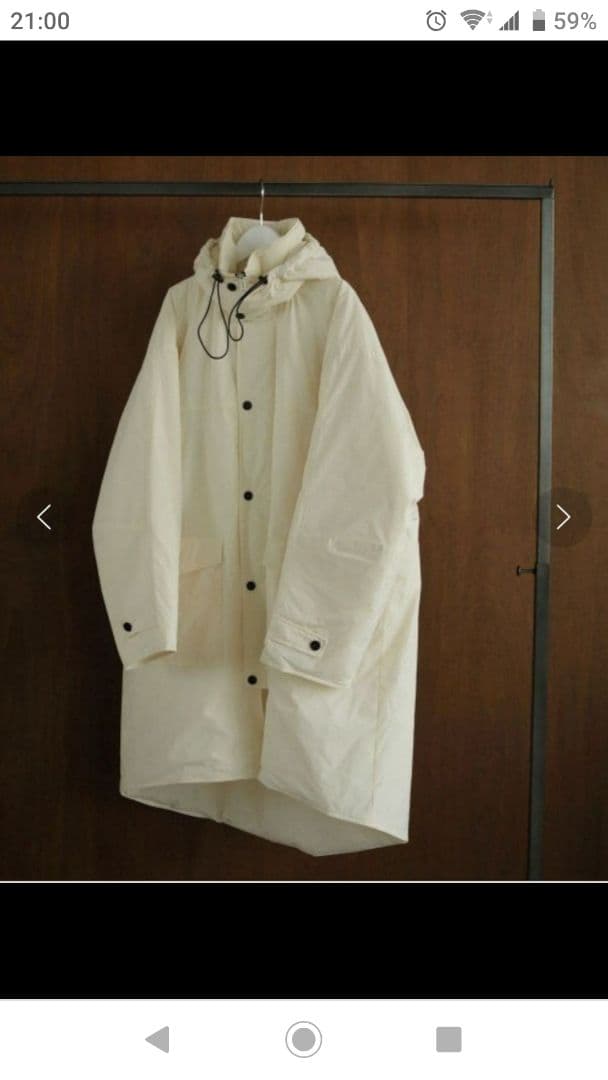 新品anuke アンヌークHooded Coatフード付コート ivory 36