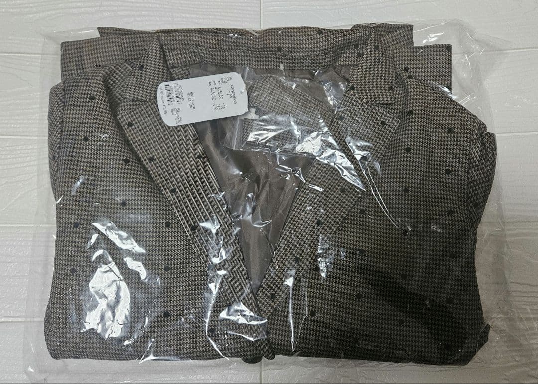 Chico　チコ　yuzuコラボ　袖フリルオーバージャケット　ブラウン